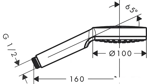 Душевая лейка Hansgrohe Crometta 1jet [26331400]