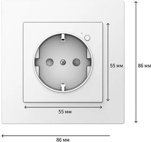 Умная розетка Aqara Aqara Wall Outlet H2 WP-P01D