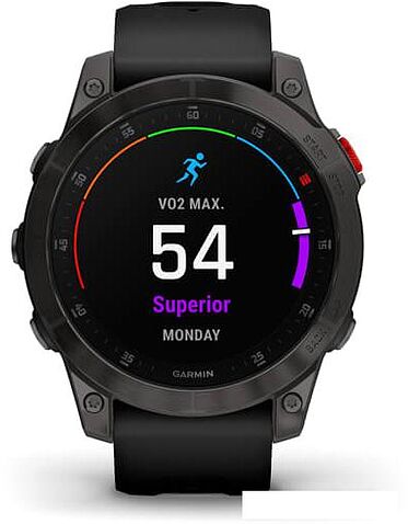 Умные часы Garmin Epix Sapphire Gen 2 (черный титан/черный)