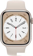 Умные часы Apple Watch Series 8 45 мм (алюминиевый корпус, звездный свет/звездный свет, спортивный силиконовый ремешок M/L) Умные часы Apple Watch Series 8 45 мм (алюминиевый корпус, звездный свет/звездный свет, спортивный силиконовый ремешок M/L)