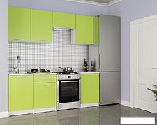 Готовая кухня Мебель-АРС Адель 2.1 м (лайм)