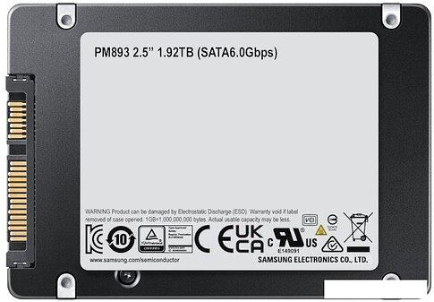 SSD Samsung PM893 480GB MZ7L3480HCHQ-00B7C