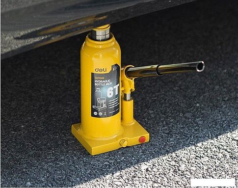 Бутылочный домкрат Deli DQ71006 6т