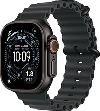 Умные часы Apple Watch Ultra 3 LTE 49 мм (титановый корпус, черный/черный, ремешок из эластомера)