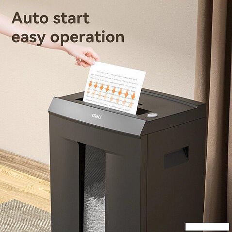 Шредер Deli ET095 (серый)