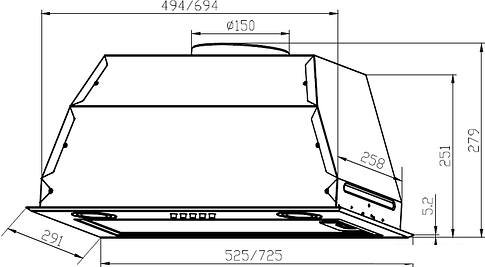 Кухонная вытяжка LEX GS Bloc P 900 (белый)