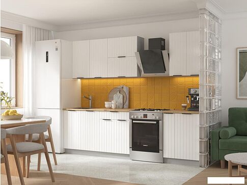 Готовая кухня Arvento АНТА-плюс 2м (белый)