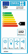 Кухонная вытяжка BEKO HCA 62540 B