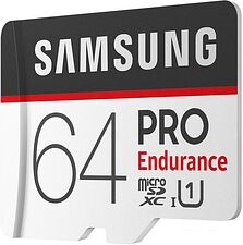 Карта памяти Samsung PRO Endurance microSDXC 64GB + адаптер