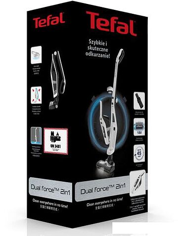 Пылесос Tefal Dual Force TY6737WH
