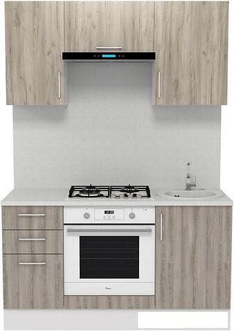 Шкаф напольный Горизонт Европа 50 (серый крафт)