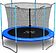 Батут Atlas Sport 252 см - 8ft (с лестницей, внутренняя сетка, синий)