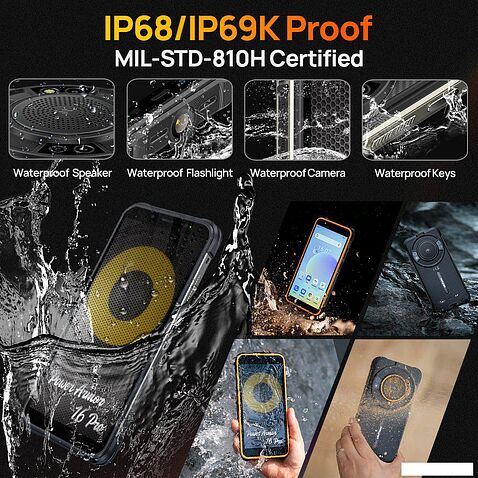 Смартфон Ulefone Power Armor 16S 8GB/128GB (черный)