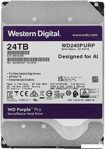 Жесткий диск WD Purple Pro 24TB WD240PURP