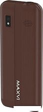 Кнопочный телефон Maxvi K21 (коричневый)