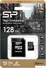Карта памяти Silicon-Power Golden Series High Endurance microSDXC SP128GBSTXDV3V1HSP 128GB (с адаптером) Карта памяти Silicon-Power Golden Series High Endurance microSDXC SP128GBSTXDV3V1HSP 128GB (с адаптером)