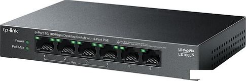 Неуправляемый коммутатор TP-Link LiteWave LS106LP V1