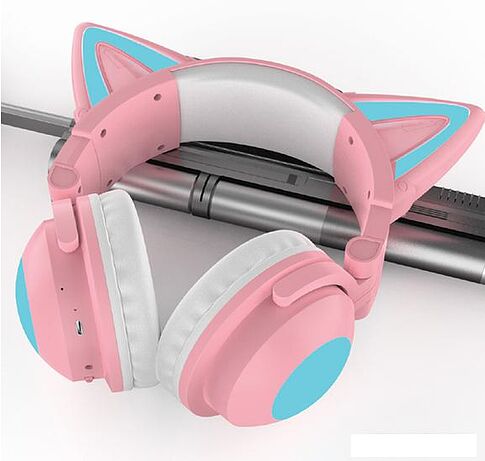 Наушники QUMO Party Cat Mini (розовый)