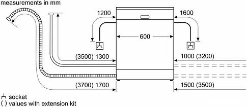 Отдельностоящая посудомоечная машина Bosch Serie 2 SMS26AI00Q