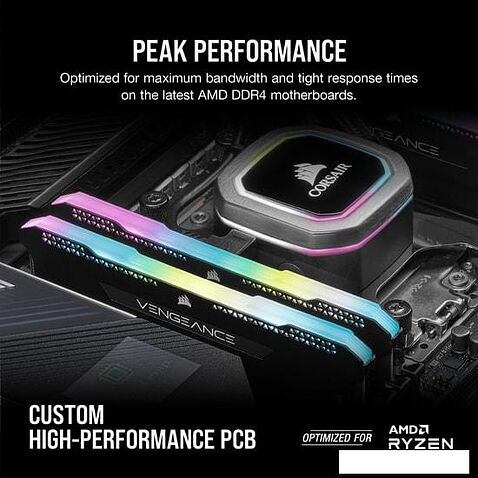 Оперативная память Corsair Vengeance RGB PRO SL 2x16GB DDR4 PC4-28800 CMH32GX4M2D3600C18
