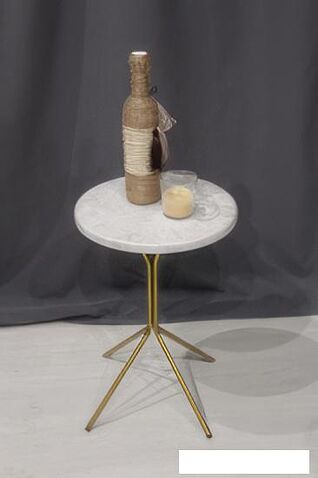 Журнальный столик Sheffilton SHT-CT12-1 (золото/бетон хафит)