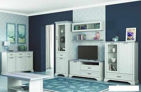 Тумба Anrex Monako RTV 1D2SN (сосна винтаж/дуб анкона)