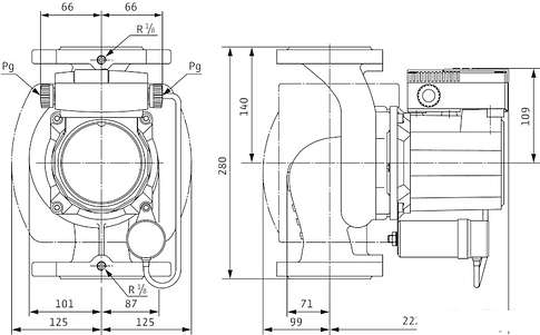 Циркуляционный насос Wilo TOP-S 50/10 (3~400/230 V, PN 6/10)