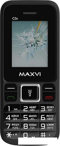 Мобильный телефон Maxvi C3n (черный)