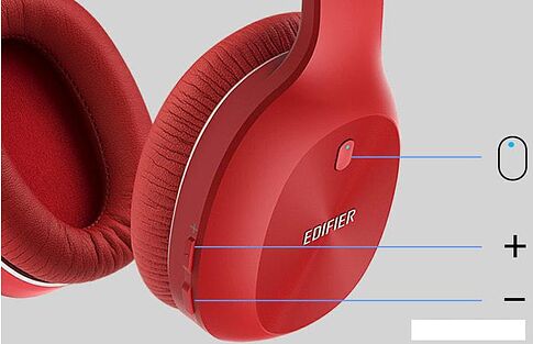 Наушники Edifier W800BT Plus (красный)