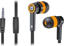 Наушники с микрофоном Defender Pulse 420 (черный/оранжевый) [63420]