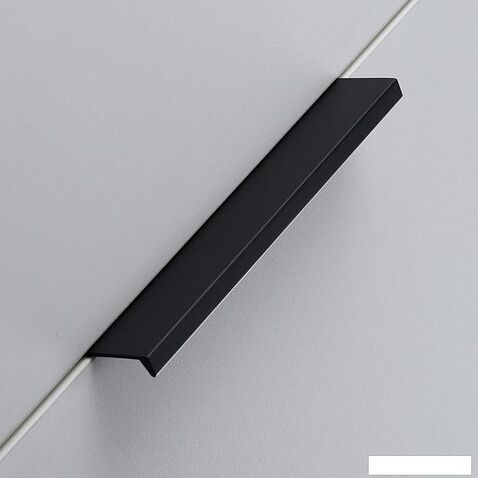 Готовая кухня ВерсоМебель Эко-1 1.4x2.6 правая (белый фасадный/черный/ст.мрамор итальянский)