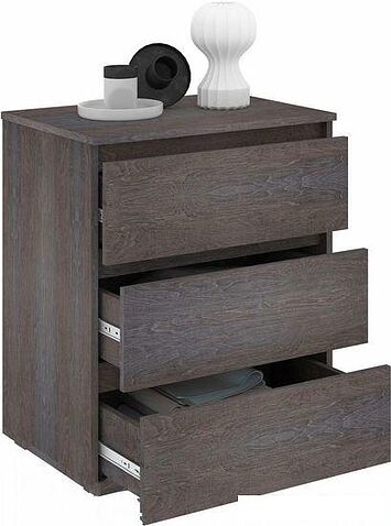 Комод Кортекс-мебель Бари 60 3ш (береза/береза/береза)