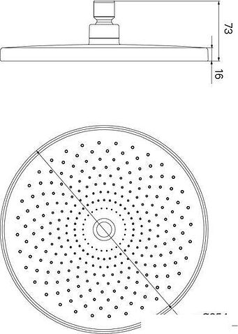 Верхний душ IDDIS Optima Home OPH25CPi64
