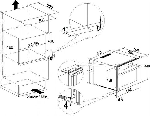 Винный шкаф Temptech SOMZ45SB