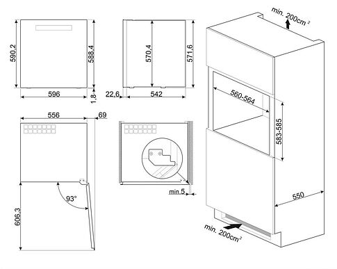 Винный шкаф Smeg CVI629NR3