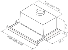 Кухонная вытяжка Jetair Orion LX/GR/F/60/VT (PRF0099876)