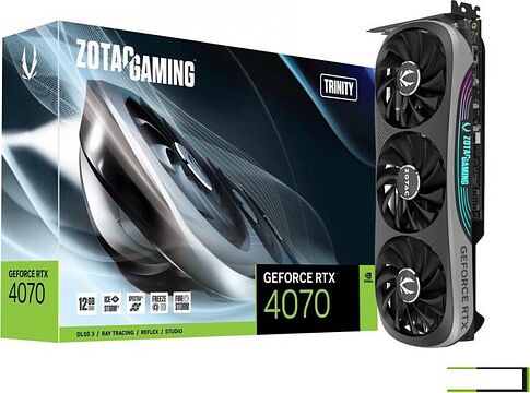 Видеокарта ZOTAC GeForce RTX 4070 Trinity ZT-D40700D-10P