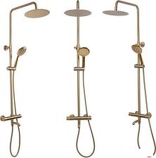 Душевая система  Rea Lungo matt gold REA-P6604 Душевая система  Rea Lungo matt gold REA-P6604