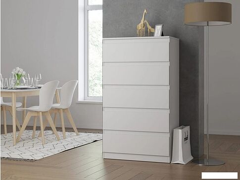 Комод НК-Мебель Stern Т-8 5-я 72676244 (16 мм, белый)