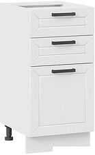 Шкаф напольный Трия Лорас 1Н4Я3 (белый/холст белый) Шкаф напольный Трия Лорас 1Н4Я3 (белый/холст белый)