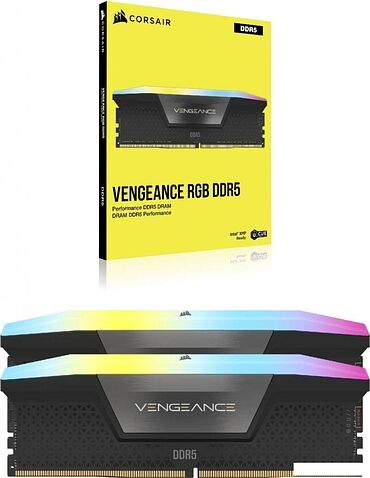 Оперативная память Corsair Vengeance RGB 2x16ГБ DDR5 6000 МГц CMH32GX5M2B6000C30