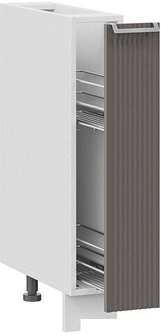 Шкаф напольный Трия Кимберли 1Н15К (белый/муссон)