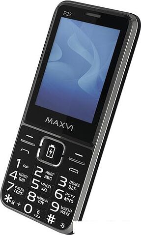 Кнопочный телефон Maxvi P22 (черный)
