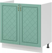 Шкаф напольный Mio Tesoro Модена ШНМ 800 (белый/дуб бирюзовый)