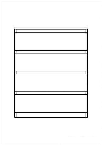 Комод Mio Tesoro Мальта 4 ящика 80x99 2.05.02.070.1 (белый)