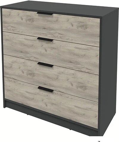 Комод Интерлиния Концепт КТ-К100 (дуб серый/антрацит)