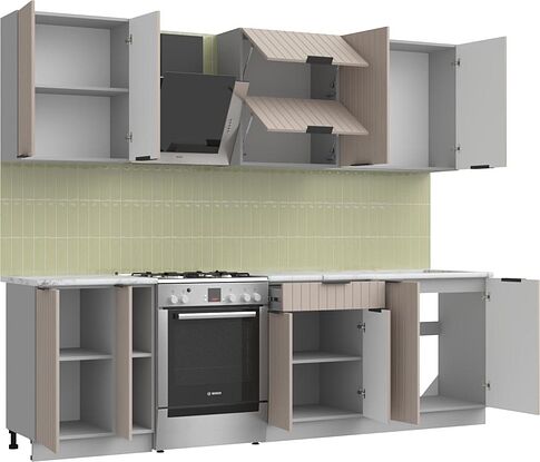 Готовая кухня Arvento АНТА-плюс 2м (капучино)