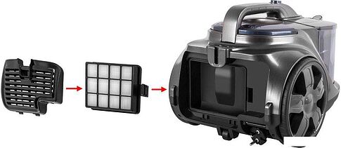 Пылесос Endever SkyClean VC-670 (серый/синий)