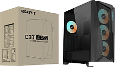 Корпус Gigabyte C301 Glass (черный)