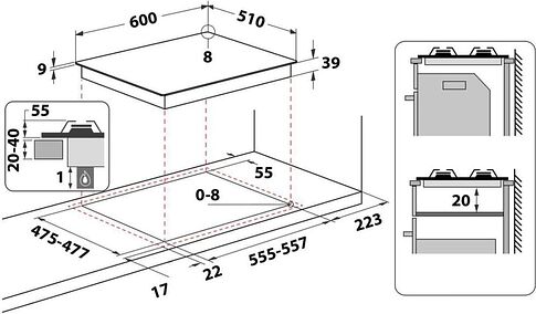 Варочная панель Whirlpool GMT 6422 OW